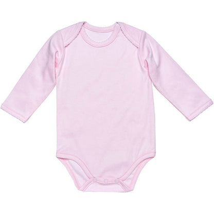Under the Nile L/S Lap Shoulder Babybody - Pink_thumb1