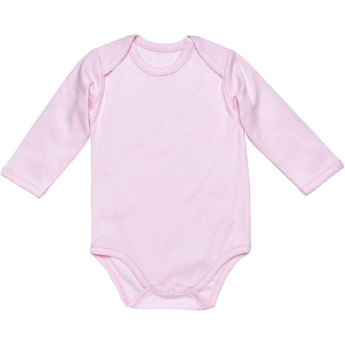 Under the Nile L/S Lap Shoulder Babybody - Pink_thumb1