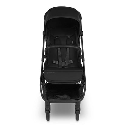 UPPAbaby Bumper Bar in Black for Minu V3 Stroller Front View of Jake
