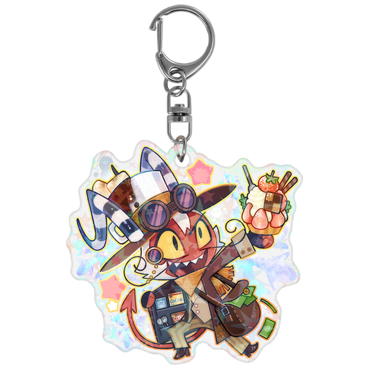 Wally Wackford - Cozy Winter - Holographic Keychain *LIMITED STOCK*