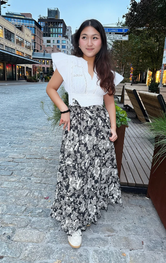 WANDA SKIRT IN MOONLIT FLORAL