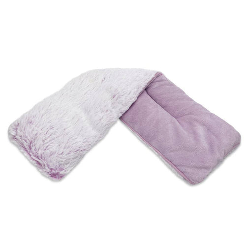 Lavender plush heatable neck wrap