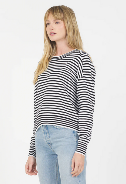 WARWICK PULLOVER IN BLACK COMBO