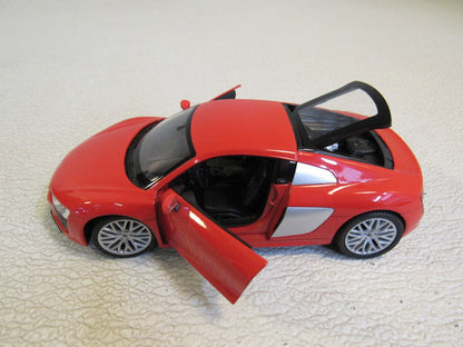 Welly-Audi-R8-V10-Model-Car-Red-Scale-Doors-and-Back-Open-EXCITE39720290-868 7