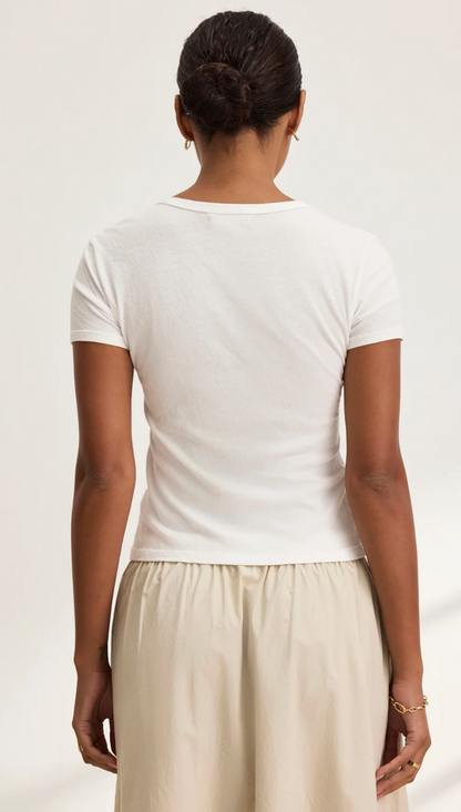 WHITNEY TEE IN WHITE