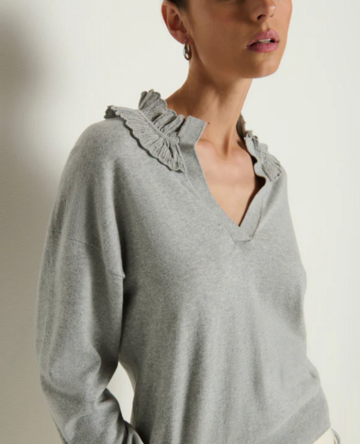 WINONA SWEATER IN HEATHER GREY
