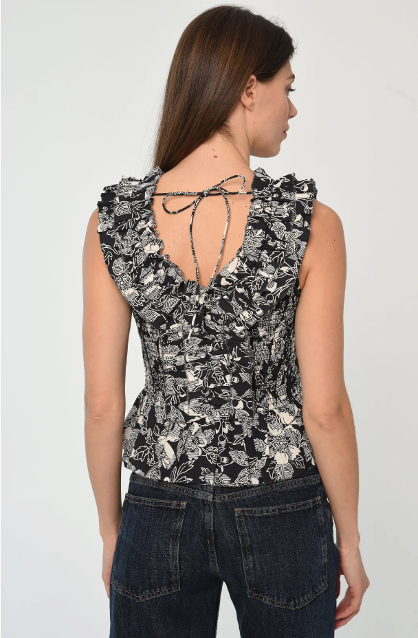 ZEPHYR TOP IN MOONLIT FLORAL