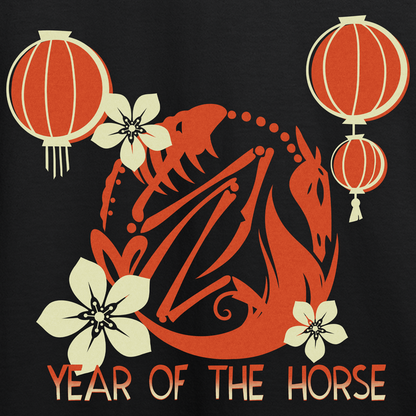 Zip-Up Hoodie - Year of the Horse Logo *LIMITED STOCK*